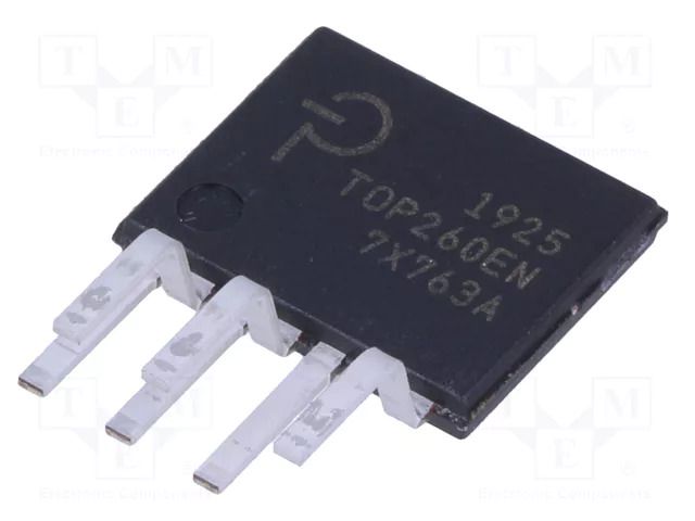 IC: PMIC; AC/DC switcher,SMPS controller; 59.4÷145kHz; eSIP-7C POWER INTEGRATIONS TOP260EN