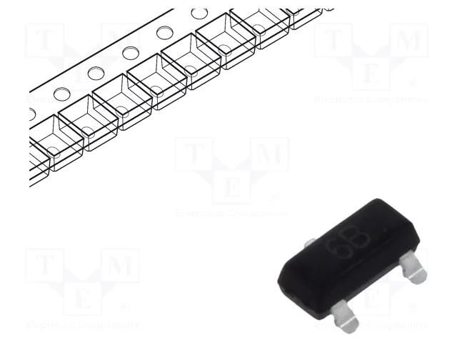 Transistor: NPN; bipolar; 45V; 0.5A; 300mW; SOT23 MICRO COMMERCIAL COMPONENTS BC817-25-TP