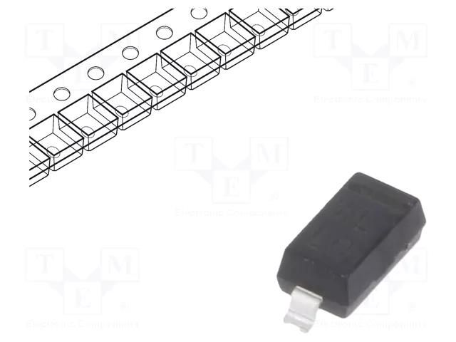 Diode: Zener; 0.5W; 15V; SMD; 7 inch reel; SOD123; single diode VISHAY BZT52C15-E3-08