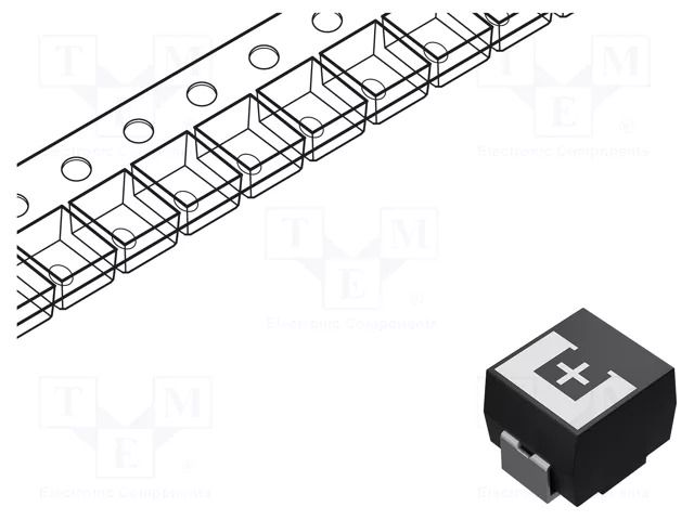 Capacitor: tantalum-polymer; 33uF; 25VDC; 1400mA; SMD; POSCAP TQC PANASONIC 25TQC33MYF