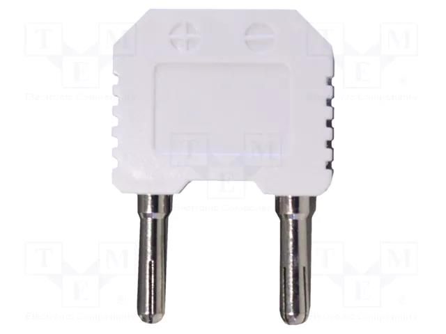 Adapter; banana 4mm plug x2,plug K PEAKTECH PKT-PTA