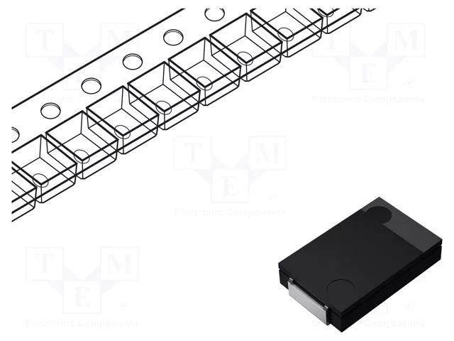 Capacitor: polymer; low ESR; 180uF; 6.3VDC; SMD; SP-CAP CX; ±20% PANASONIC EEFCX0J181R