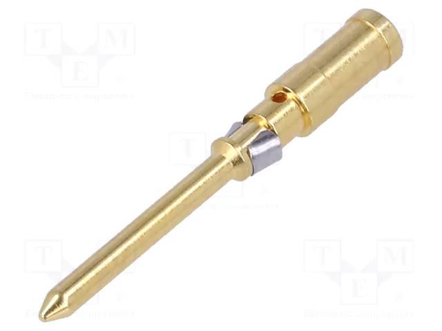Contact; male; copper alloy; gold-plated; 1.5mm2; 16AWG; bulk; 10A DEGSON ELECTRONICS 10A-GM-1.5