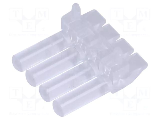 Fiber for LED; Ø2mm; No.of mod: 4; round; Front: convex MENTOR 1271.2004