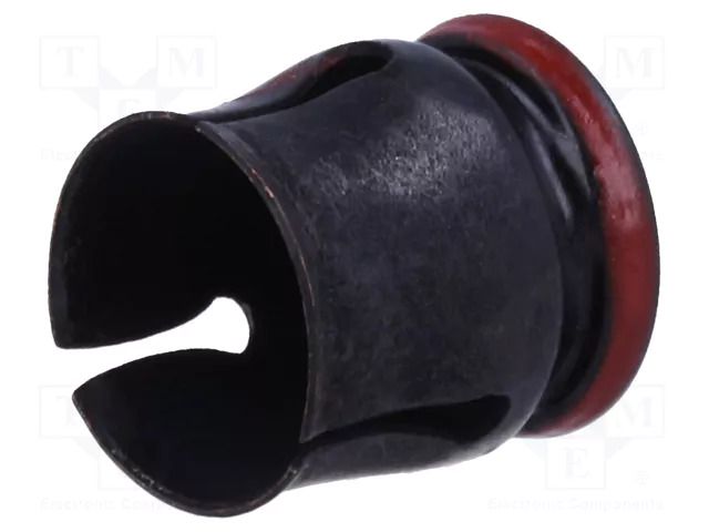 Heatsink: extruded; U; TO5; black; L: 9.4mm; W: 9.7mm; anodized; 260 Wakefield Thermal 260-4T5E