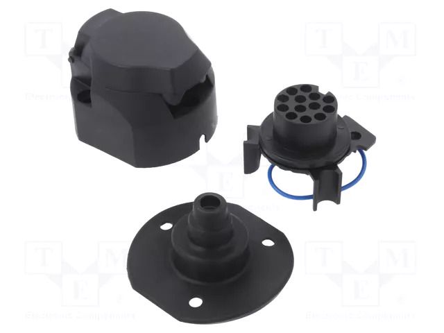 Connector: automotive; for towbars,for trailers; socket; 12VDC TESAT G12-T13-41FE