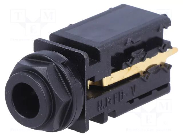 Connector: Jack 6,3mm; socket; female; mono; ways: 2; straight; THT NEUTRIK NTR-NJ2FD-V