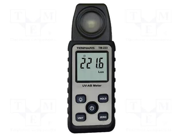 Light meter; 4000u÷40mW/cm2; uW/cm2; 3x/s; 133x48x23mm TENMARS TM-223