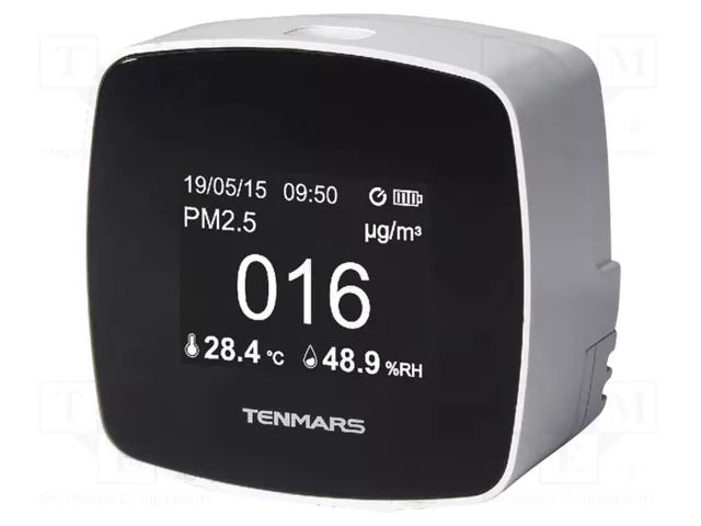 Meter: air quality; Range: 0÷500ug/m3; Humid.range: 1÷99%RH TENMARS TM-280