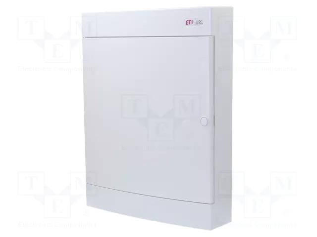 Enclosure: for modular components; IP40; white; No.of mod: 54 ETI POLAM ETI-ECT-3X18PO-S