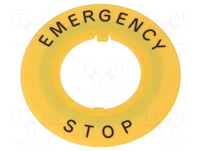 Warning plate; 30mm; Ømount.hole: 30mm; Ø: 60mm IDEC HNAV-27