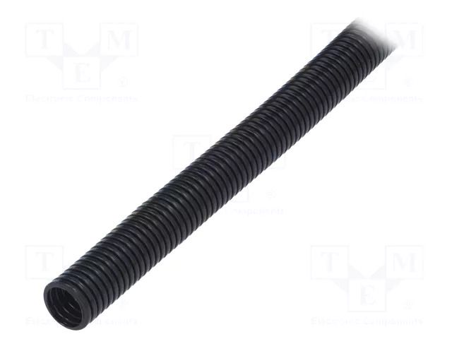 Protective tube; Size: 7; polyamide 6; black; L: 50m; PCL; PMAFLEX PMA I-PCLT-07B