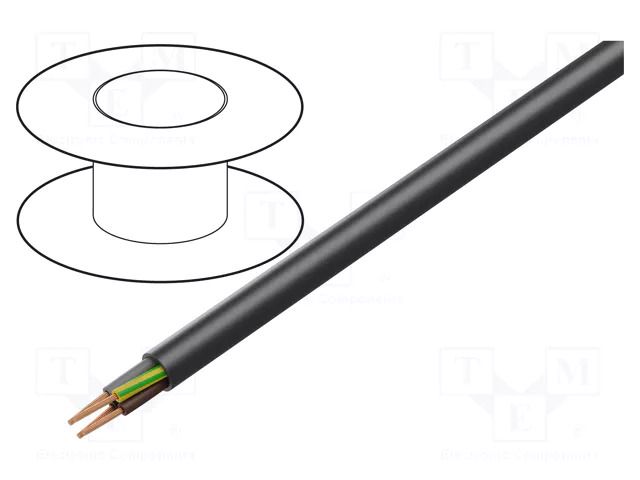 Wire; H07RN-F; 4G2.5mm2; round; stranded; Cu; rubber; black; Class: 5 LAPP H07RN-F/EV-4G2.5
