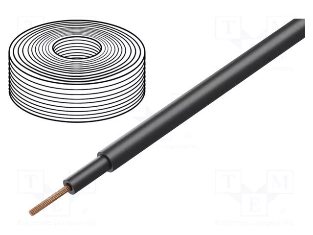 Wire; H07RN-F,TITANEX®; 1x50mm2; round; stranded; Cu; rubber; black HELUKABEL TITANEX-1X50