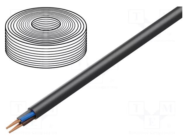 Wire; H07RN-F,TITANEX®; 4G25mm2; round; stranded; Cu; rubber; black HELUKABEL TITANEX4X25