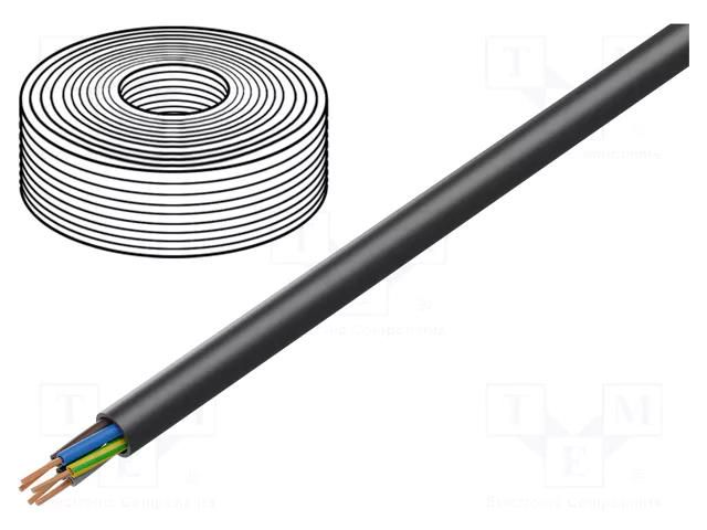 Wire; H07RN-F,TITANEX®; 5G1.5mm2; round; stranded; Cu; rubber HELUKABEL TITANEX5X1.5