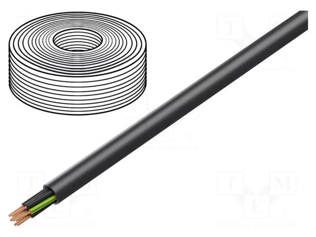 Wire; H07RN-F,TITANEX®; 7G2.5mm2; round; stranded; Cu; rubber HELUKABEL TITANEX7X2.5