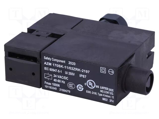 Safety switch: bolting; AZM 170; NC x3 + NO; IP67; plastic; black SCHMERSAL 101183249