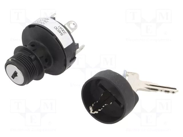 Switch: key switch; Switch.method: ON-OFF-ON; Contacts: SPDT; 45° HONEYWELL 84830-07