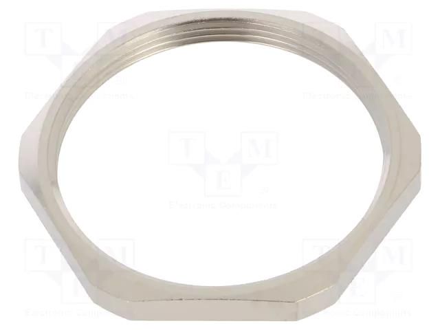 Nut; M50; brass; Thk: 5.5mm; Spanner: 55mm; Thread: metric; Pitch: 1.5 HUMMEL HUMMEL-1161500050