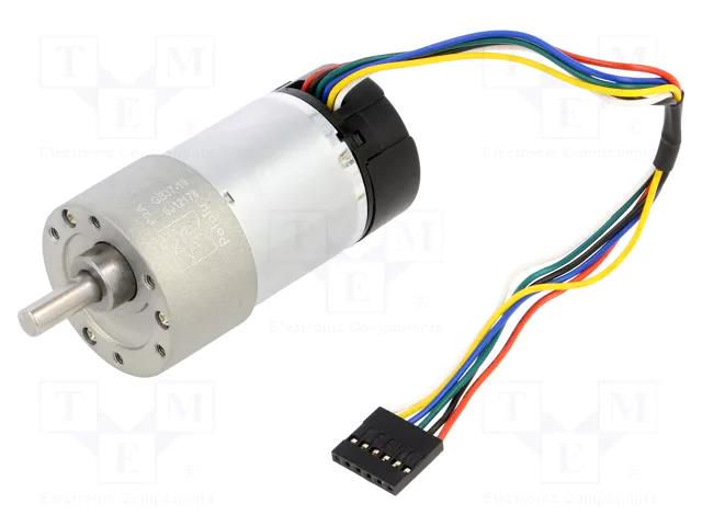 Motor: DC; with gearbox; 6÷12VDC; 5.5A; Shaft: D spring; 540rpm POLOLU POLOLU-4751