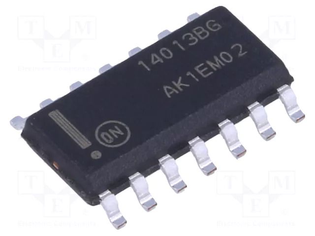 IC: digital; D flip-flop; Ch: 2; CMOS; SMD; SO14 ONSEMI MC14013BDR2G
