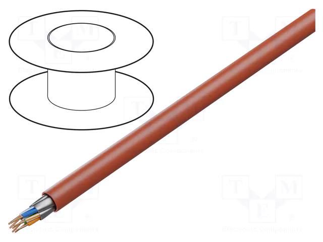 Wire: data transmission; ETHERLINE® FIRE; 4x2x23AWG; Colour: red LAPP ETH-FIRE-2170905