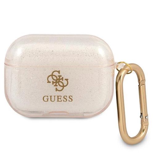 Guess GUAPUCG4GD AirPods Pro cover gold/gold Glitter Collection, Guess 3666339009885 3666339009885