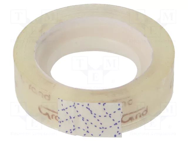 Adhesive tape; transparent; W: 12mm; L: 20m; Adhesive: acrylic GRAND GRAND-12/20