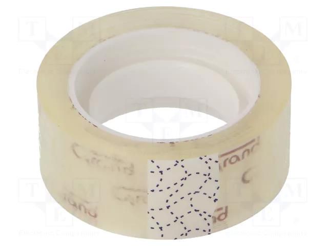 Adhesive tape; transparent; W: 18mm; L: 20m; Adhesive: acrylic GRAND GRAND-18/20