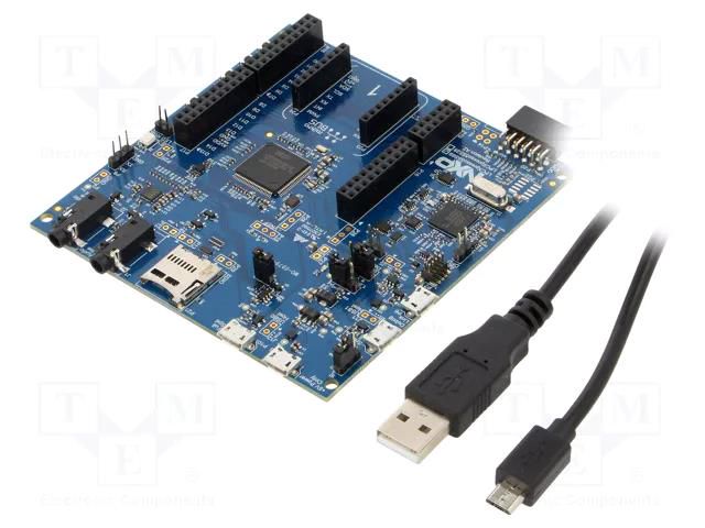 Dev.kit: ARM NXP; base board; Architecture: Cortex M33 NXP LPC55S69-EVK