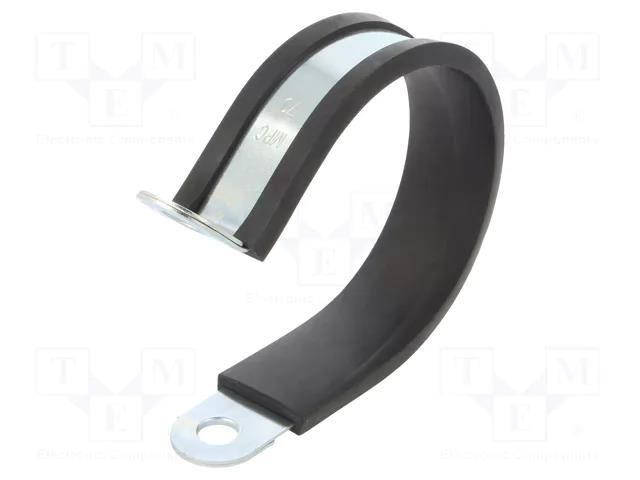 Fixing clamp; ØBundle : 70mm; W: 25mm; steel; Cover material: EPDM MPC INDUSTRIES MPC-LKD17025