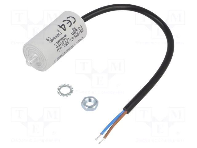 Capacitor: polypropylene; motors, run; 4uF; 470VAC; Ø30x58.5mm KEMET C274ACF4400LF0J