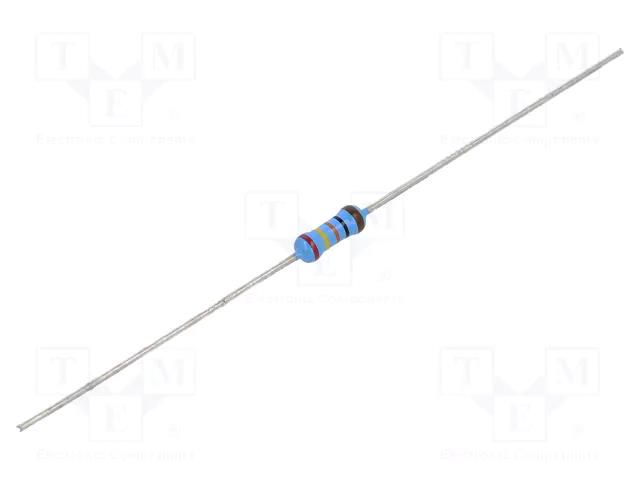 Resistor: thin film; THT; 243Ω; 600mW; ±1%; Ø0.6x28mm; Ø2.5x6.5mm VISHAY MRS25000C2430FCT00