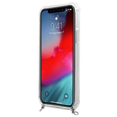 Guess GUHCP12MKC4GSSI iPhone 12/12 Pro 6.1&quot; Transparent hardcase 4G Silver Chain, Guess 3666339003586 3666339003586
