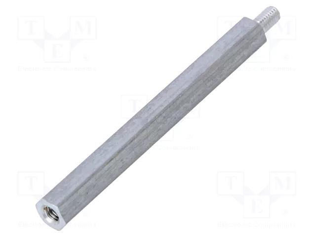 Screwed spacer sleeve; 50mm; Int.thread: M3; Ext.thread: M3 DREMEC TFM-M3X50/DR234