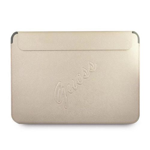 Guess Saffiano Script case for a 13&quot; laptop - gold, Guess 3666339005269 3666339005269