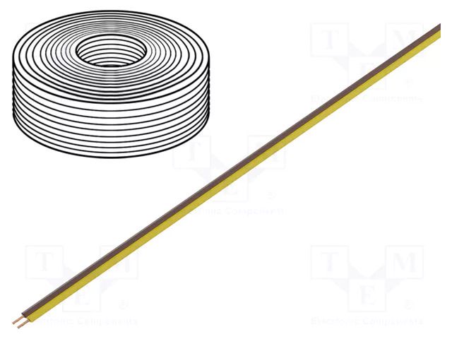 Wire; LiYz; 2x0.25mm2; 350V; Package: 50m; Cu; stranded DONAU ELEKTRONIK D-225-380