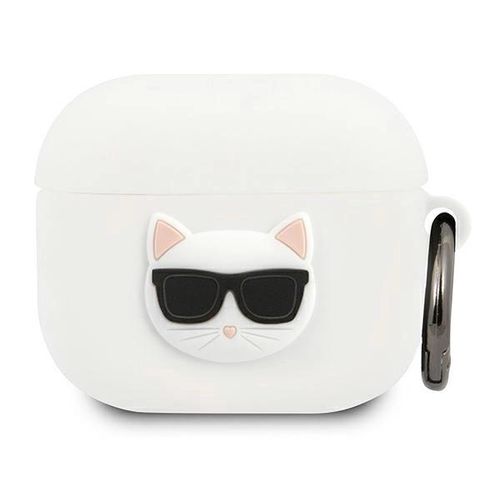 Karl Lagerfeld Silicone Choupette Case for AirPods 3 - White, Karl Lagerfeld 3666339009373 3666339009373