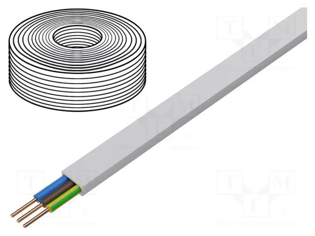 Wire: mains; BiTinstal H(p); 3G1.5mm2; Insulation: LSZH; Core: Cu BITNER BITNER-B50900