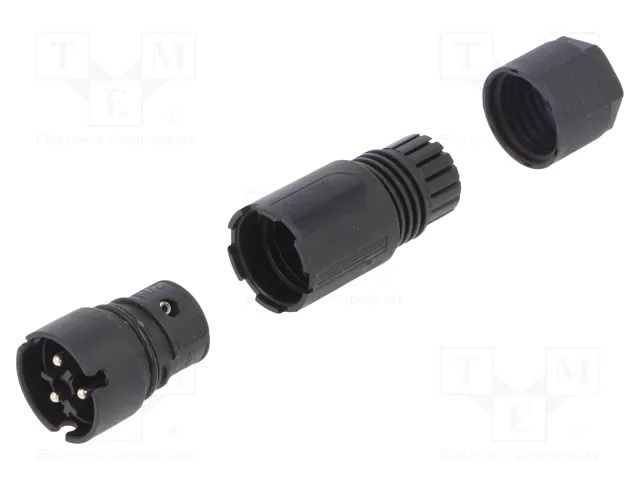 Connector: circular; plug; RST; male; PIN: 3; 250V; silver plated; 8A WIELAND 41.032.3053.1