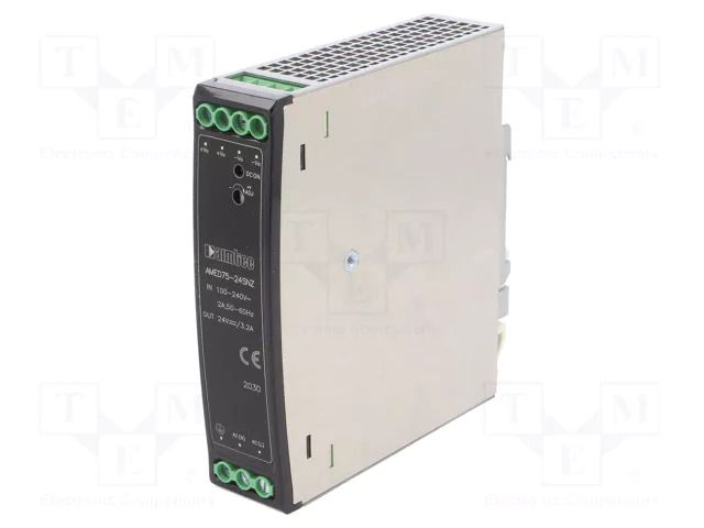 Power supply: switching; for DIN rail; 75W; 24VDC; 3.2A; 90÷264VAC AIMTEC AMED75-24SNZ-B