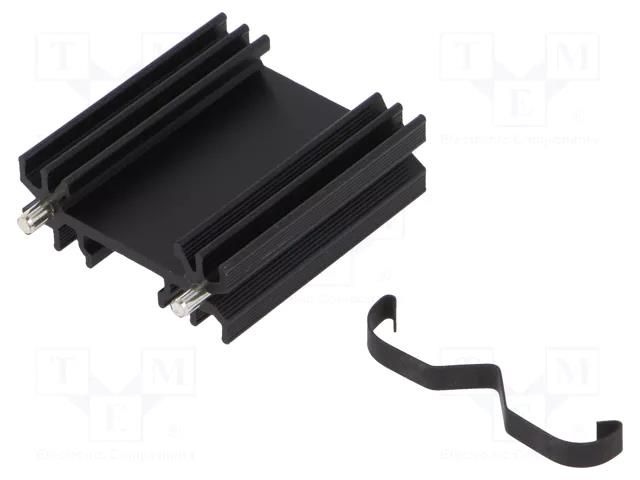 Heatsink: extruded; H; TO202,TO218,TO220,TOP3; black; L: 38mm ALUTRONIC PR28/38/MC