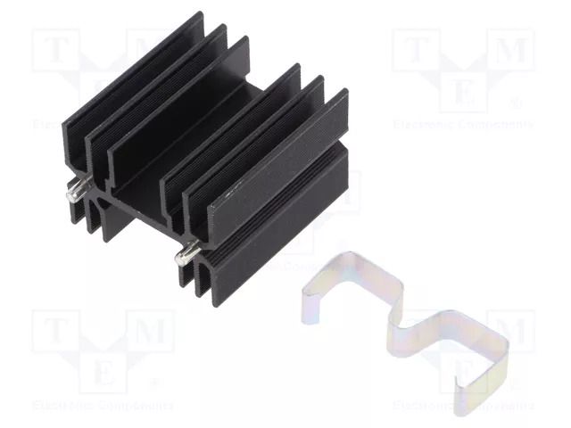 Heatsink: extruded; H; TO218,TO220,TOP3; black; L: 38mm; W: 35mm ALUTRONIC PR31/38/MC