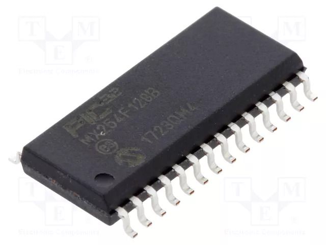 IC: PIC microcontroller; 128kB; 2.3÷3.6VDC; SMD; SOIC28; PIC32 MICROCHIP TECHNOLOGY 32MX254F128B-I/SO