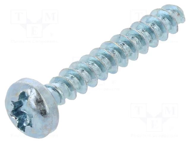 Screw; for plastic; 5x20; Head: cheese head; slotted,Torx®; zinc BOSSARD B5X20/BN84403