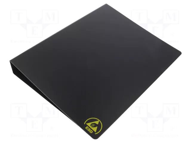ESD; A4; black; Application: for storing documents; 75mm STATICTEC PRT-STS1128