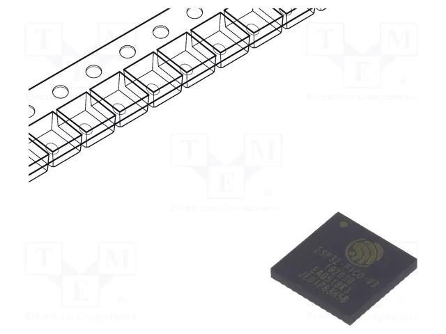 IC: SiP; Bluetooth: BLE; 19.5dBm; WiFi; SMD; LGA48; 7x7mm; 370/120mA ESPRESSIF ESP32-PICO-V3
