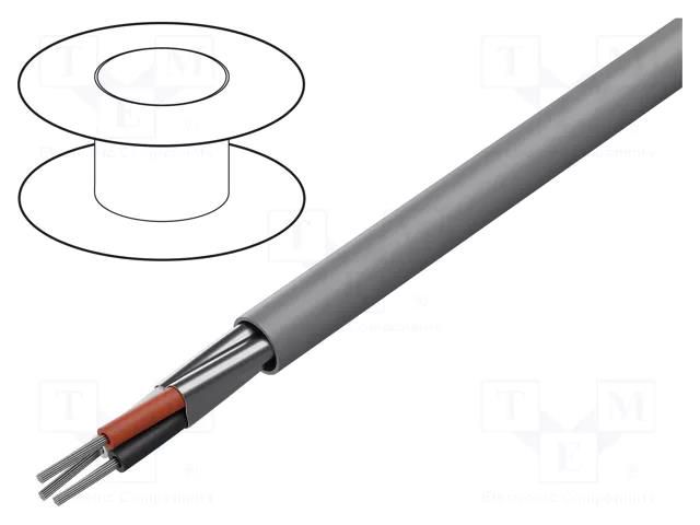 Wire; Alpha Essential C&C; 3x18AWG; shielded,Al-PET foil; PVC ALPHA WIRE 2423C-SL005