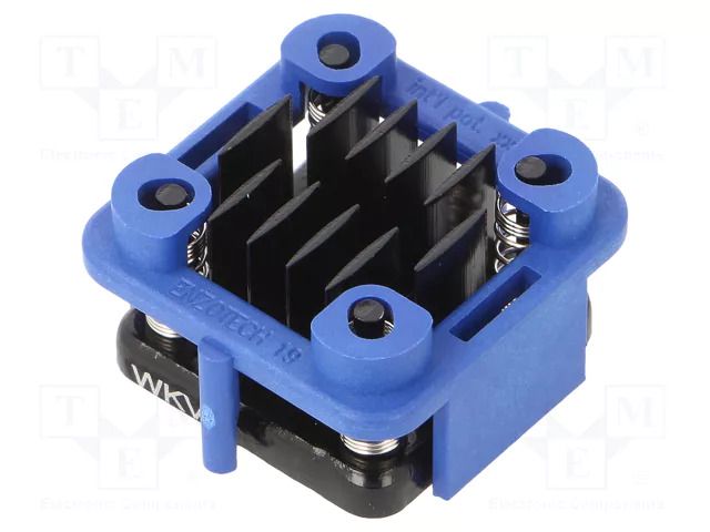 Heatsink: extruded; grilled; BGA; black; L: 19mm; W: 19mm; H: 11.6mm Wakefield Thermal 901-19-1-12-2-B-0